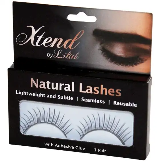 Xtend by Lilith Natural Lashes with Glue Included 1 Pair