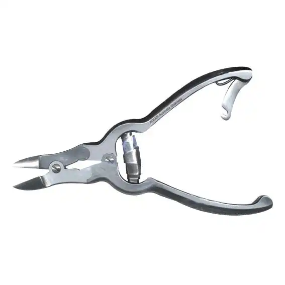 ASA Bone Cutter or Nail Clipper, 150mm, Curved Edge, Double Action, Stainless Steel