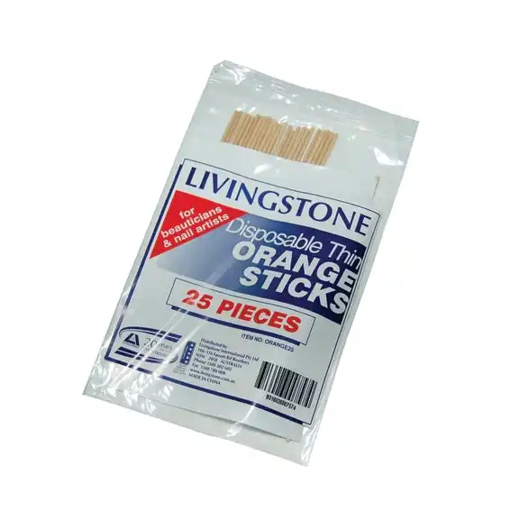 Livingstone Biodegradable Wooden Applicator Orange Craft Stick 150(L)mm 2.2(D)mm 25 Bag