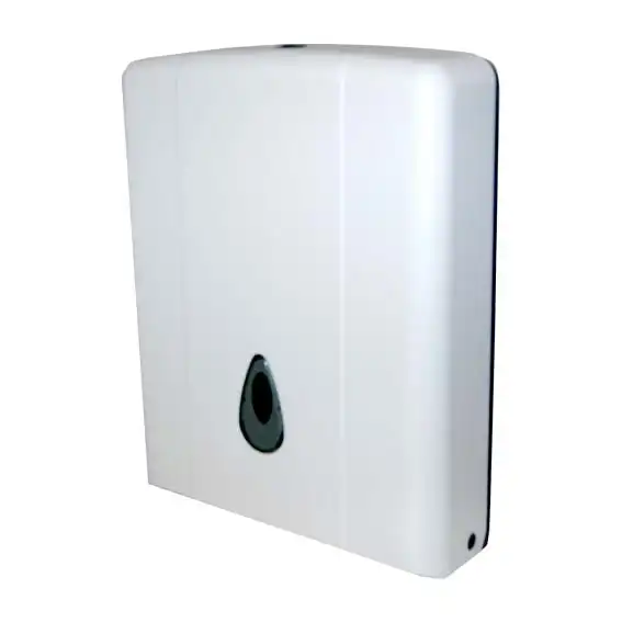 Livingstone Ultraslim Compact Towel Dispenser 26 x 7.5 x 32cm Wall Mountable Plastic