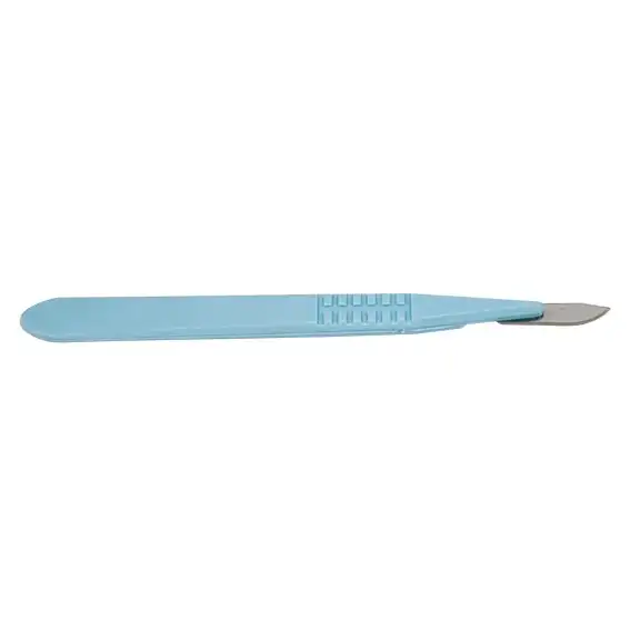 Livingstone Disposable Scalpel Stainless Steel Blade Size 10 Attached to Handle Sterile Loose