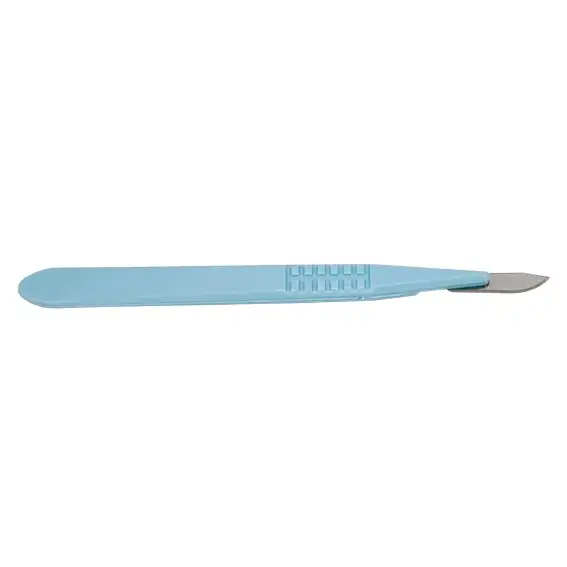 Livingstone Disposable Scalpel Stainless Steel Blade Size 10 Attached to Handle Sterile Loose