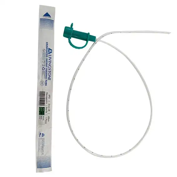 Livingstone Infant Feeding Tube 6FG Diameter 2mm 40cm Graduated Sterile