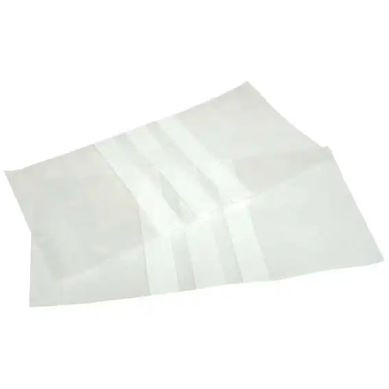 Livingstone Resealable Plastic Zip Lock Bag with 3 White Panels Clear 40 microns 50 x 90mm 1000 Box