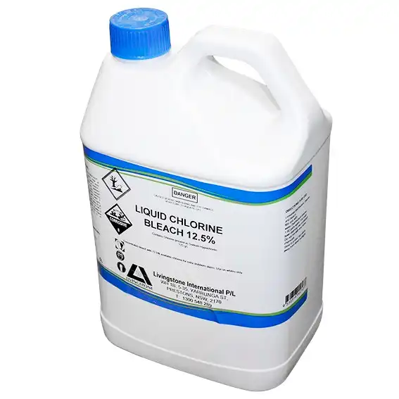 Livingstone Liquid Chlorine with 12.5% Sodium Hypochlorite 5L Bottle
