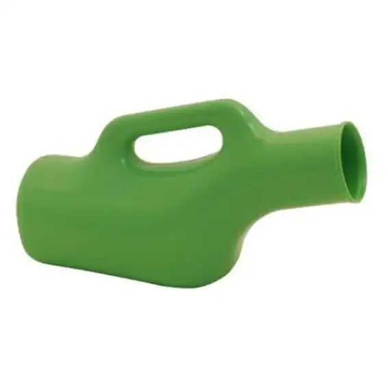 Male Urinal Green Plastic 1L