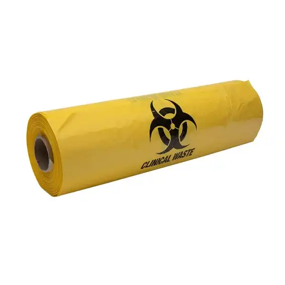 Livingstone Yellow Biohazard Waste Bag 2LDPE 40L 30 Microns 59 x 150cm 50 Carton