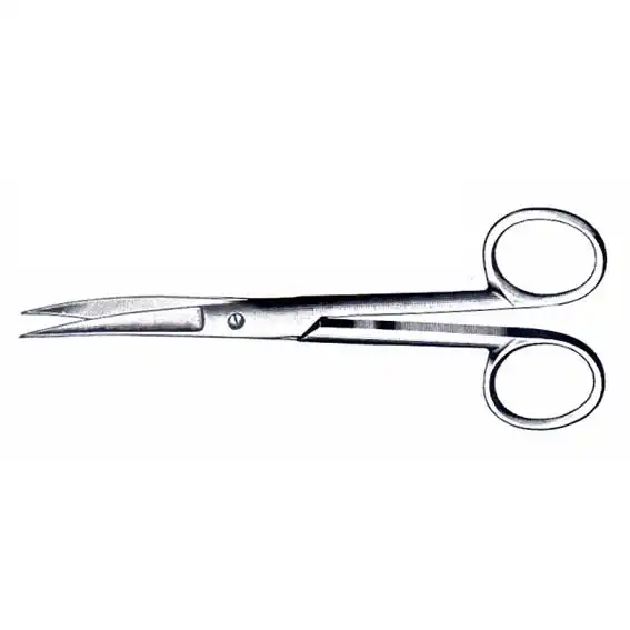 Livingstone Nurses Surgical Dissecting Scissors 13cm Sharp/Sharp Curved Stainless Steel
