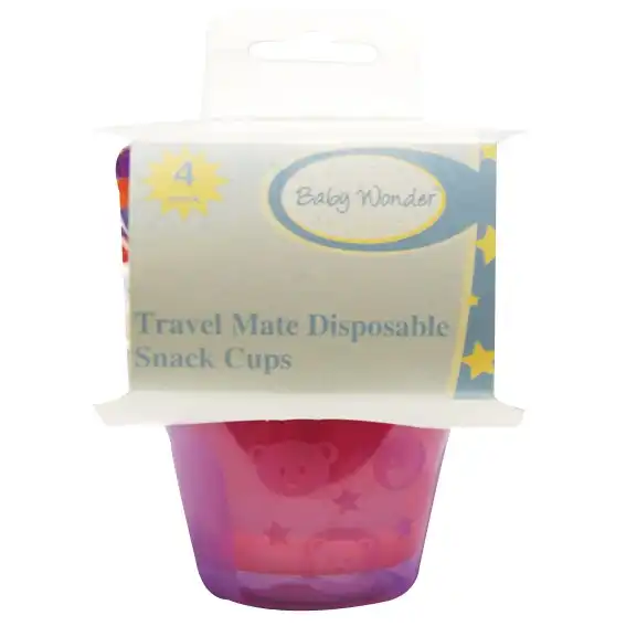 Baby Wonder Spill Proof Cups, 125ml Capacity, 4 Pieces/Pack