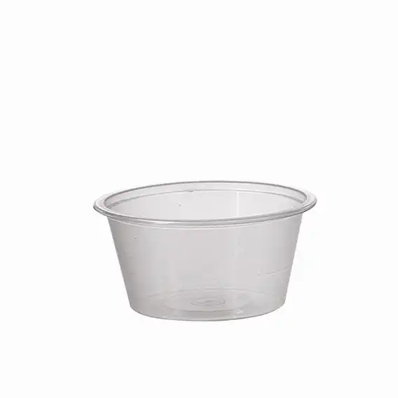 Livingstone Recyclable Plastic Sauce Containers/Cup without Lid, 2oz or 70ml, Clear, 1000/Carton x3