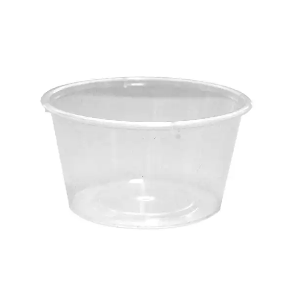 Livingstone Round Base, Recyclable Plastic Take-Away Containers without Lid, 12oz or 350ml, Clear, 500 Pieces/Carton x6