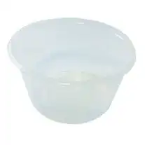 Livingstone Round Base Plastic Take-Away Containers without Lid 16oz or 440ml Clear, 500Carton