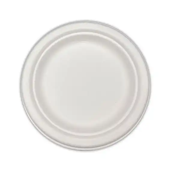 Livingstone Plastic Plate 9 Inches or 230mm White 50 Pack