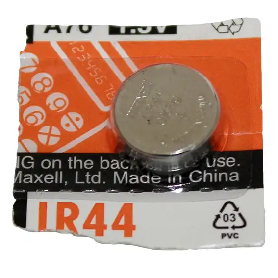 Maxell Button Cell Battery LR44 for TIMER, Each