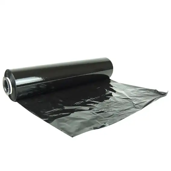 Universal Hand Stretch Wrap Cast Film Black Linear 500mm x 383m 23um LDPE
