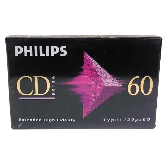 Audio Cassette Phillips 60 Minut. Cd Record. Ea