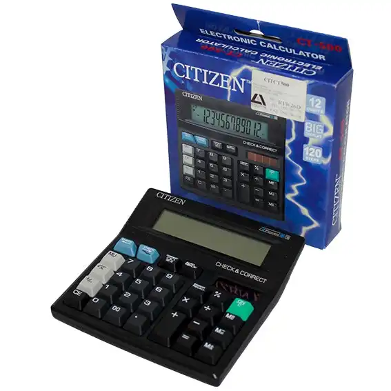 Calculator Citizen Ct 500 D/Top 12 Dig. D/Power