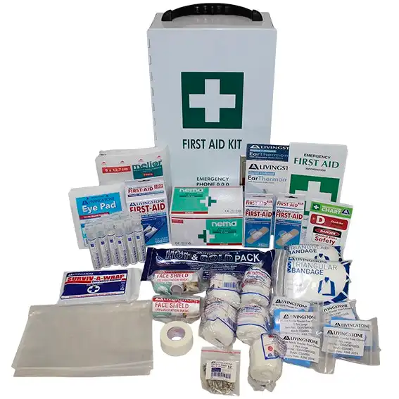 Livingstone First Aid Kit Childcare Group Complete Set in Metal Case