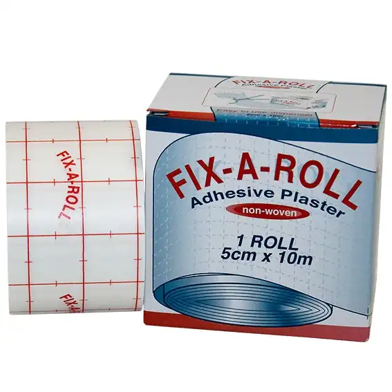 Fix-A-Roll Adhesive Dressing Fixation Retention Tape Plaster 5 cm x 10m