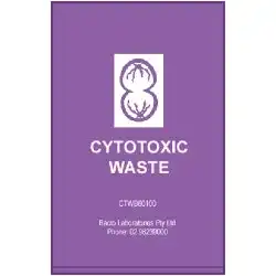 Livingstone Purple Cytotoxic Waste Bags 70L 60 x 100cm