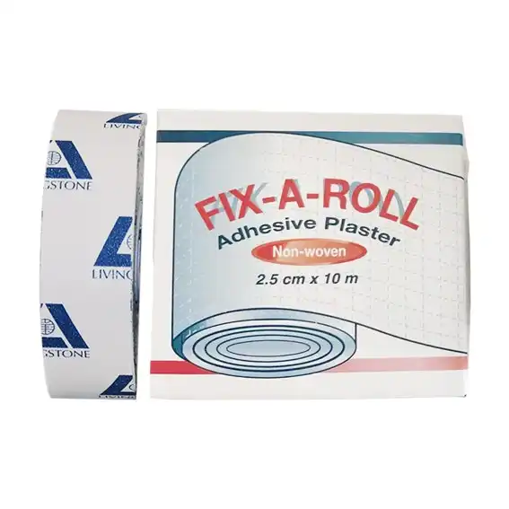 Fix-A-Roll Adhesive Dressing Fixation Retention Tape Plaster 2.5 cm x 10m