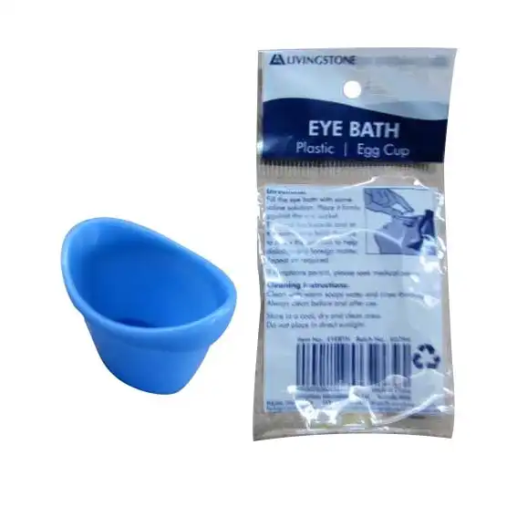 Livingstone Eye Bath Blue Plastic Eggcup Type