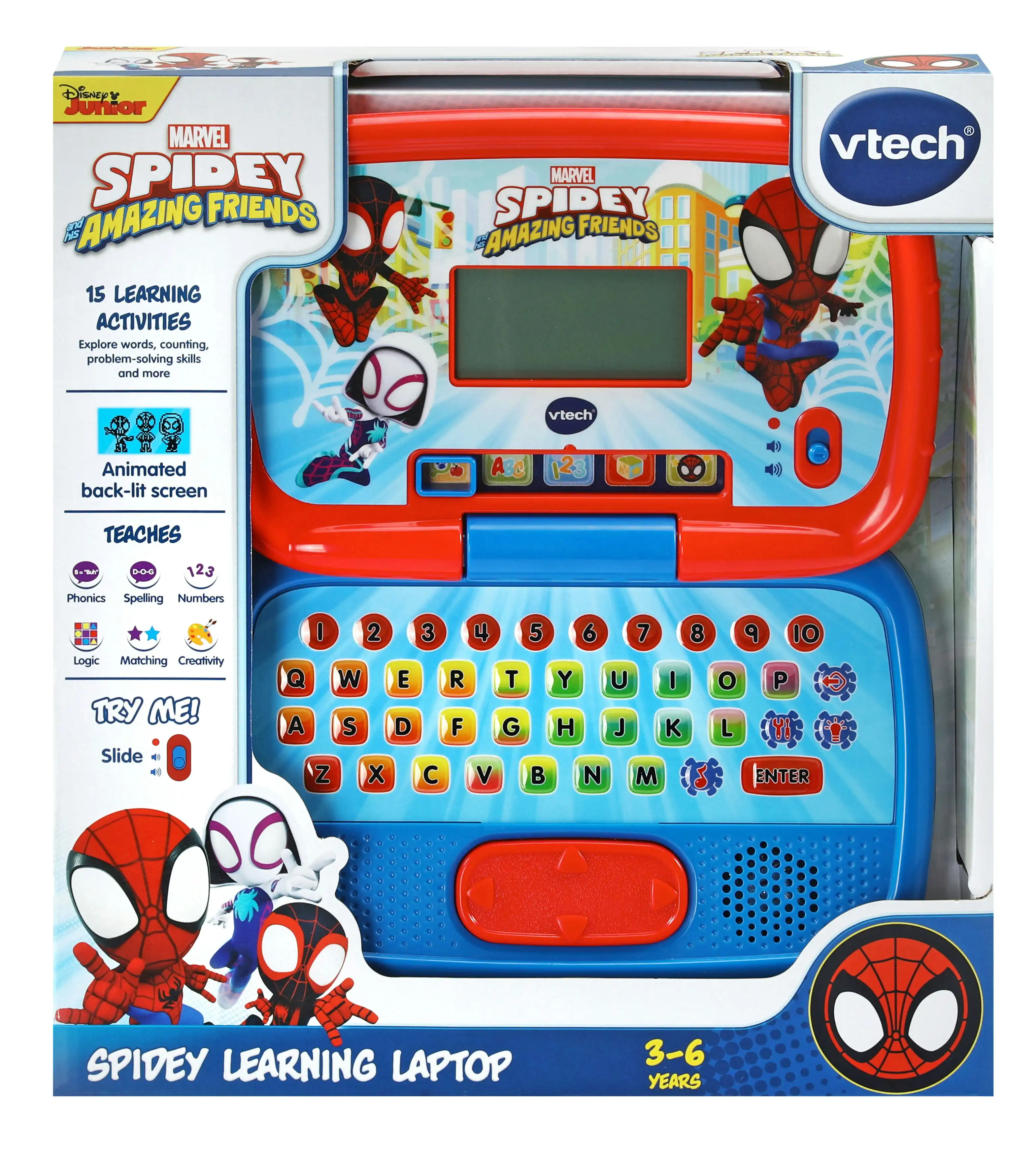 VTech Spidey & His Amazing Friends Spidey Learning Laptop