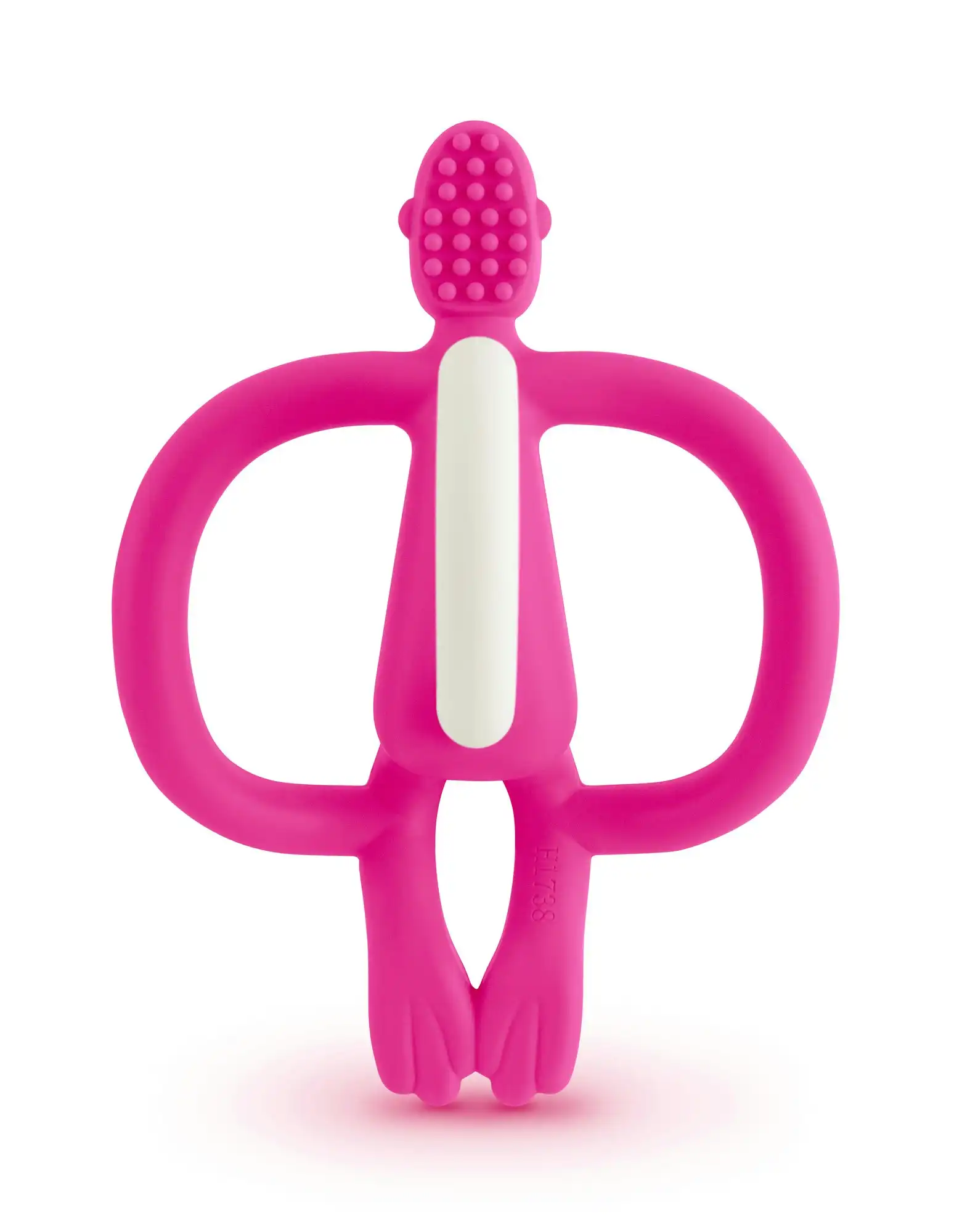 Matchstick Monkey Teething Toy And Gel Applicator Pink
