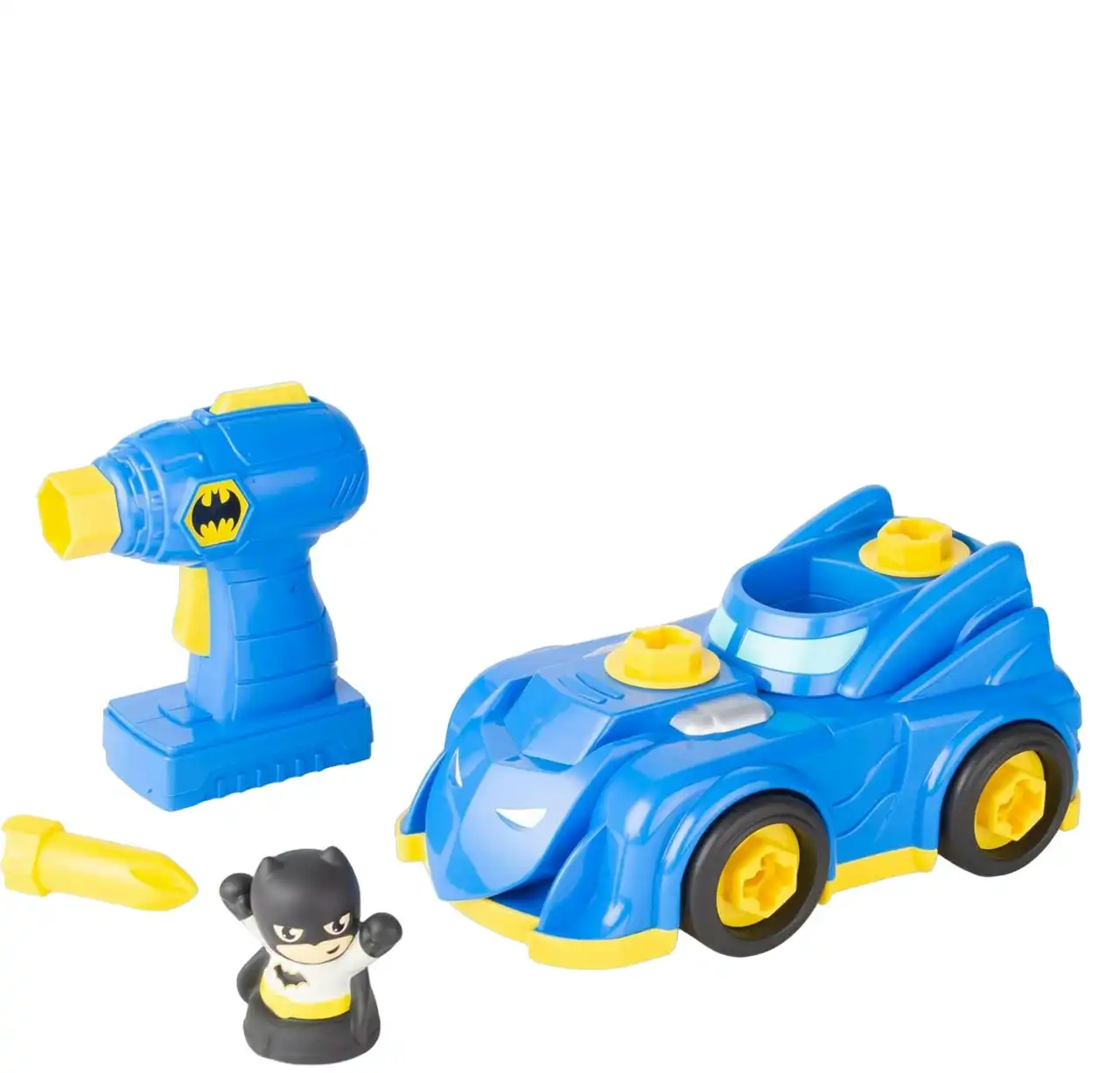 Batman Build-A-Buddy Batmobile Toy with Drill