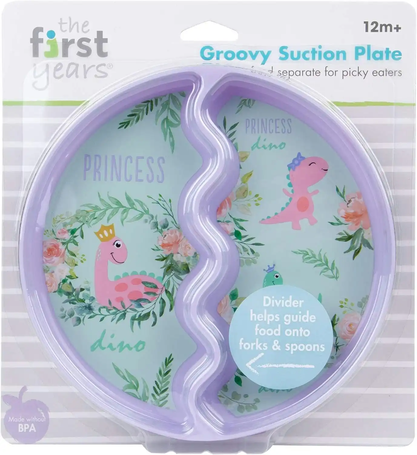 The First Years Groovy Suction Plate -Dino