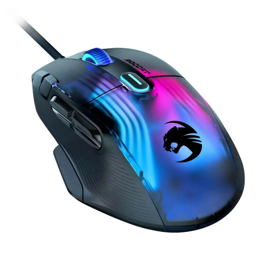 Roccat Kone XP Ergonomic Performance 3D Lighting RGB Wired Gaming Mouse - Black