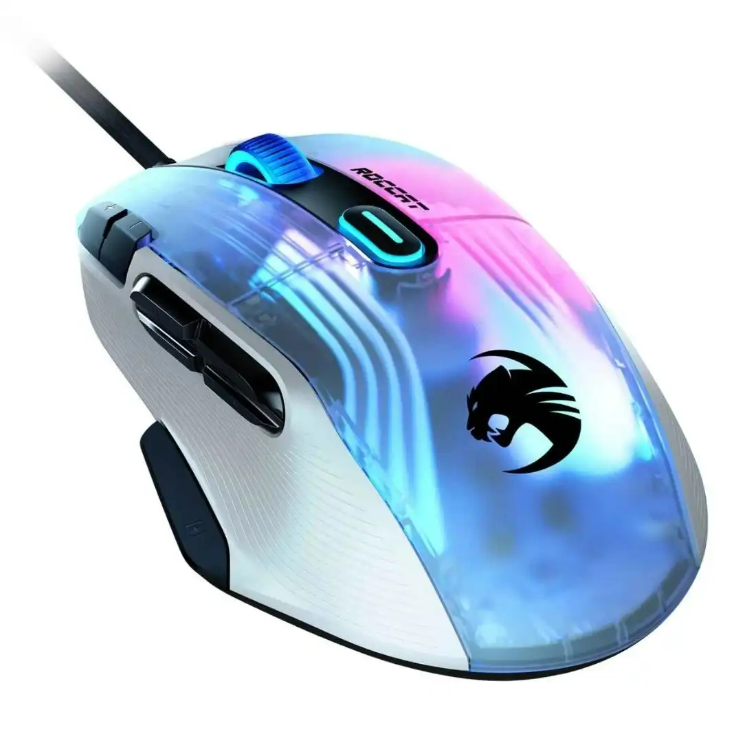 Roccat Kone XP Ergonomic Performance 3D Lighting RGB Wired Gaming Mouse - White