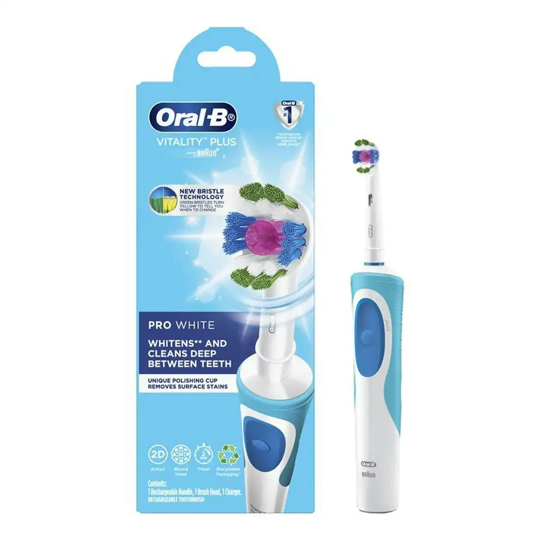 Oral-B Vitality Plus Pro Electric Toothbrush - White