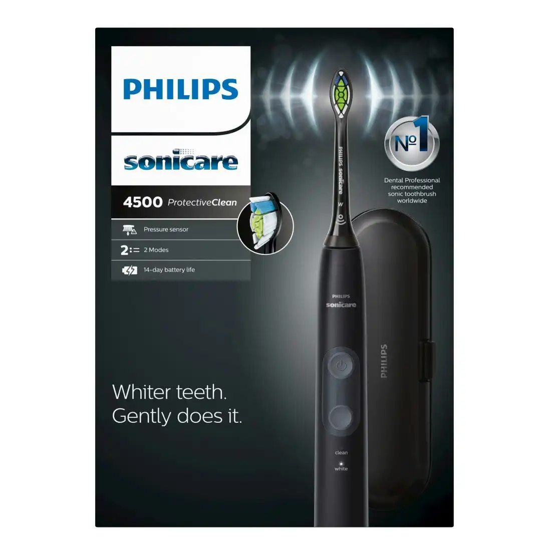 Philips Sonicare ProtectiveClean 4500 Whitening Electric Toothbrush - Black