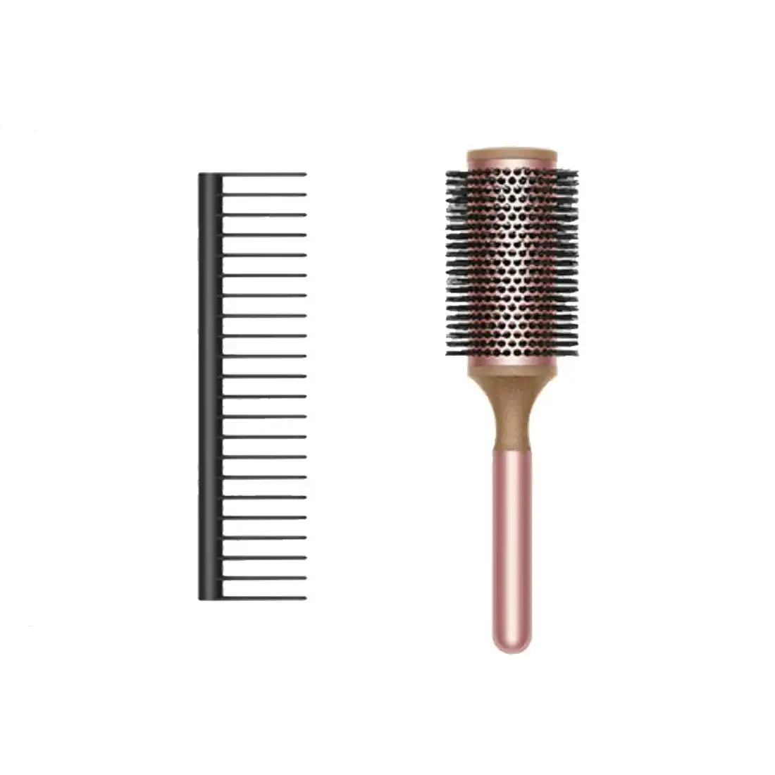 Dyson Brush Set in Rose Round Brush and Detangling Comb 973343-01