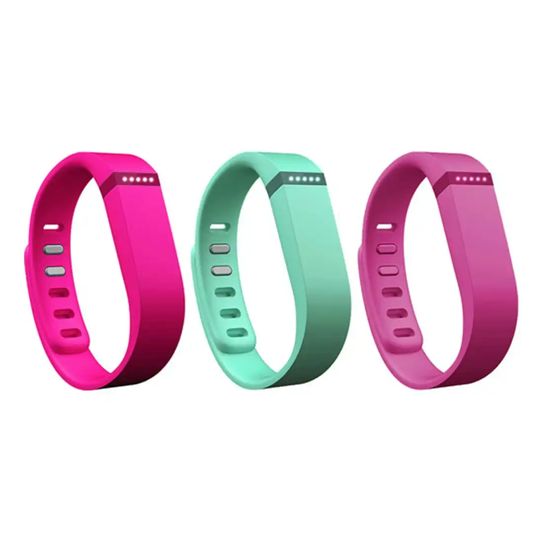 Fitbit Flex Band 3 Pack Vibrant Small FB401BVTPS - Violet, Teal and Pink