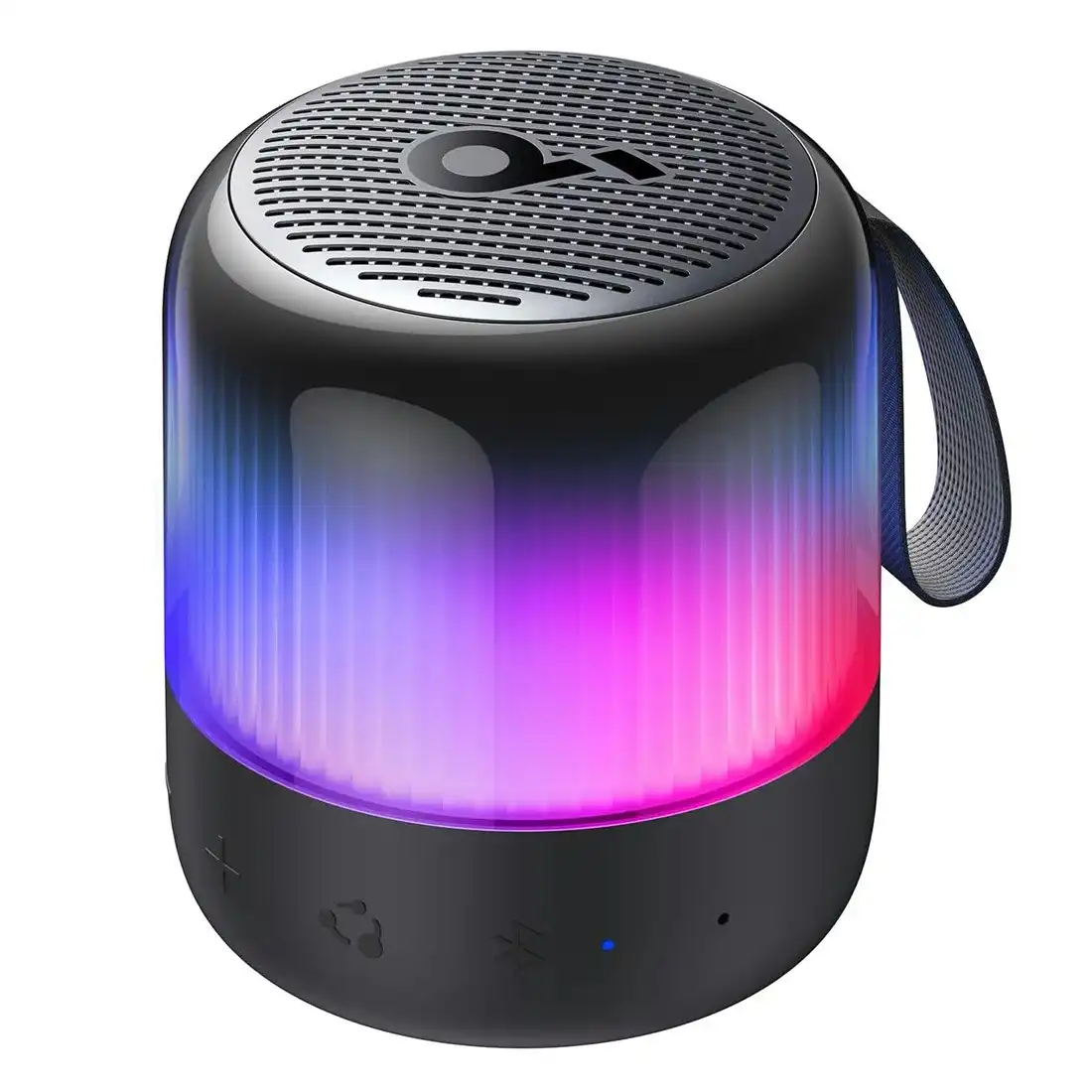 Soundcore Glow Mini Portable Speaker 360o Dynamic Sound Customizable Light Show - Black