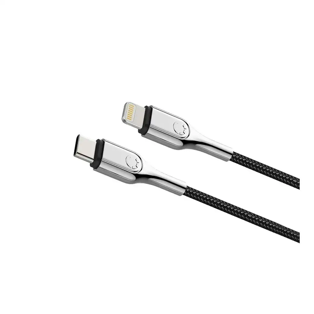 Cygnett Armoured Lightning to USB-C 2M Cable CY2801PCCCL (MFi-Certified) - Black
