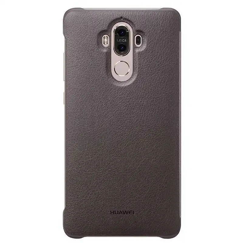 Huawei Mate 9 Smart View Flip Case - Mocha Brown