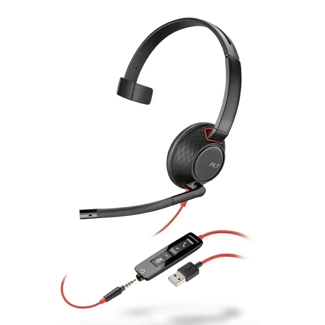 Poly (Plantronics) Blackwire C5210 Mono UC Headset (USB-A and 3.5mm)