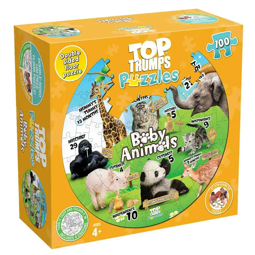 Puzzles: Top Trumps Baby Animals 100pc