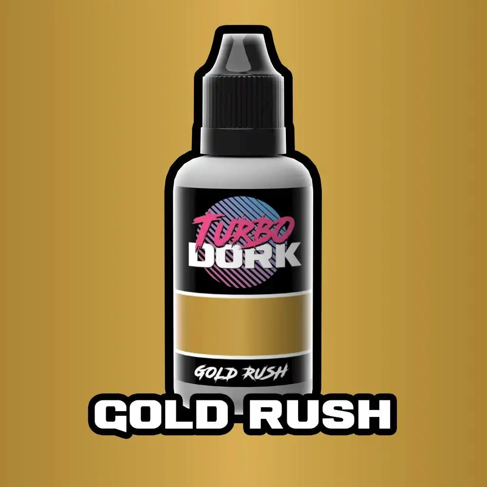 Turbo Dork - Gold Rush Metallic Acrylic Paint 20ml Bottle