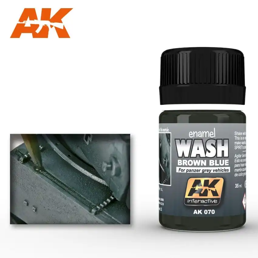 AK Interactive Weathering Products - Wash For Panzer Grey