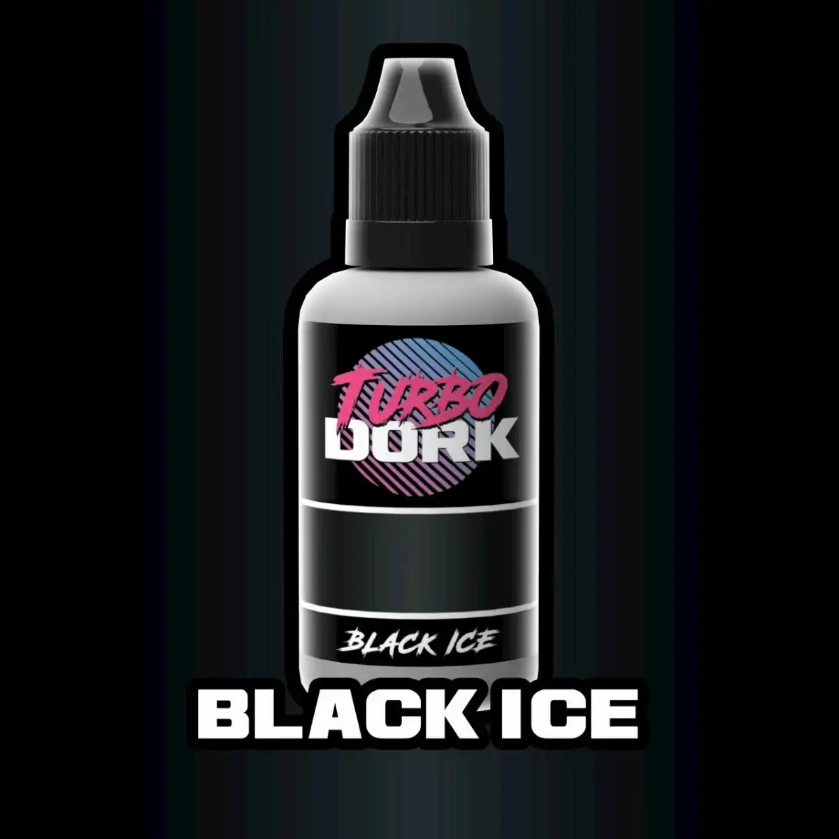 Turbo Dork - Black Ice Metallic Acrylic Paint 20ml Bottle