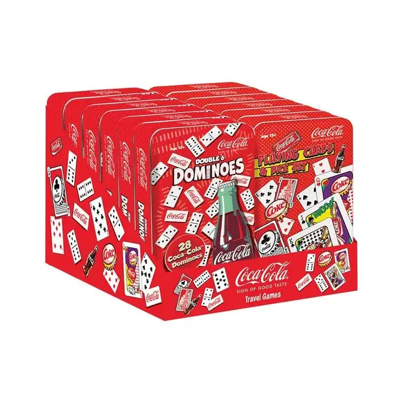 Coca-Cola® Playing Cards/Dominoes Tin Assortment