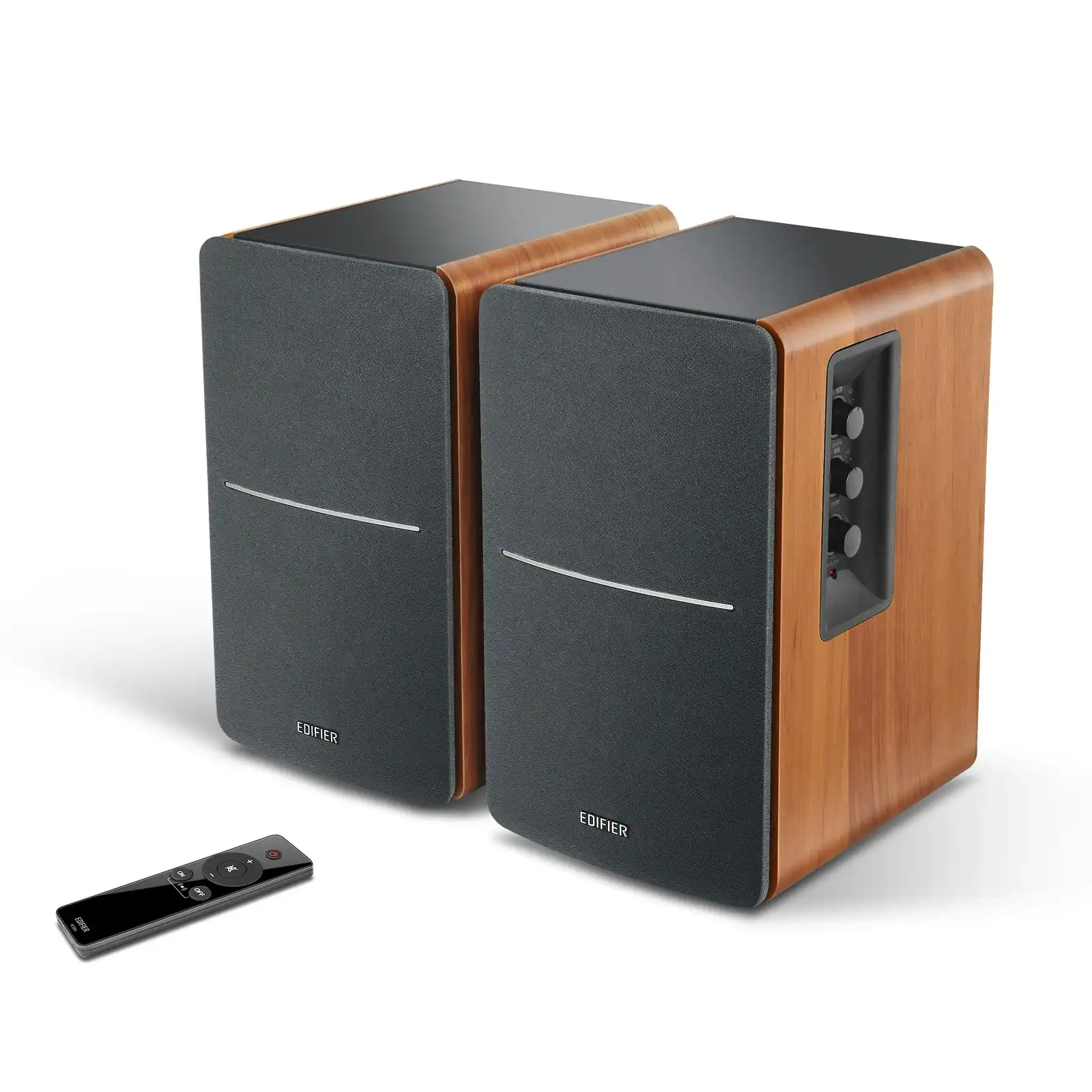 Edifier R1280ts Multimedia 2.0 Studio Speakers - Grey, Wood