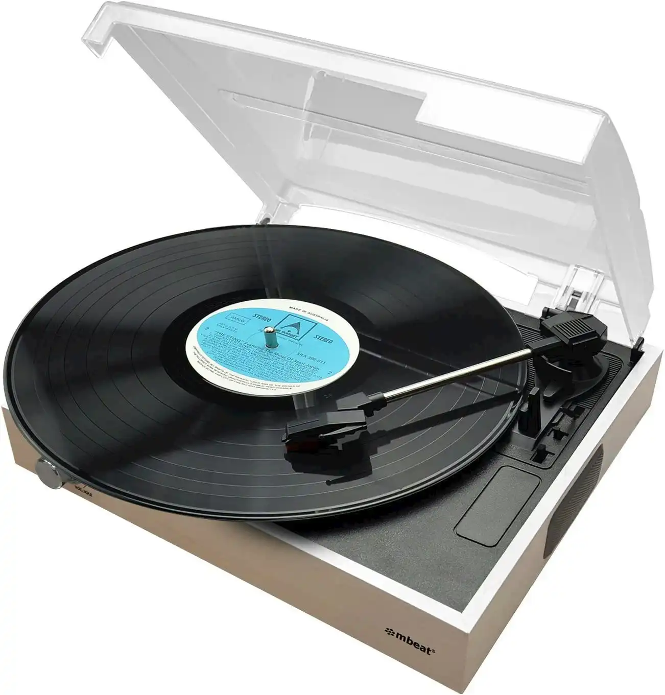 mBeat Wooden Style Usb Turntable Recorder