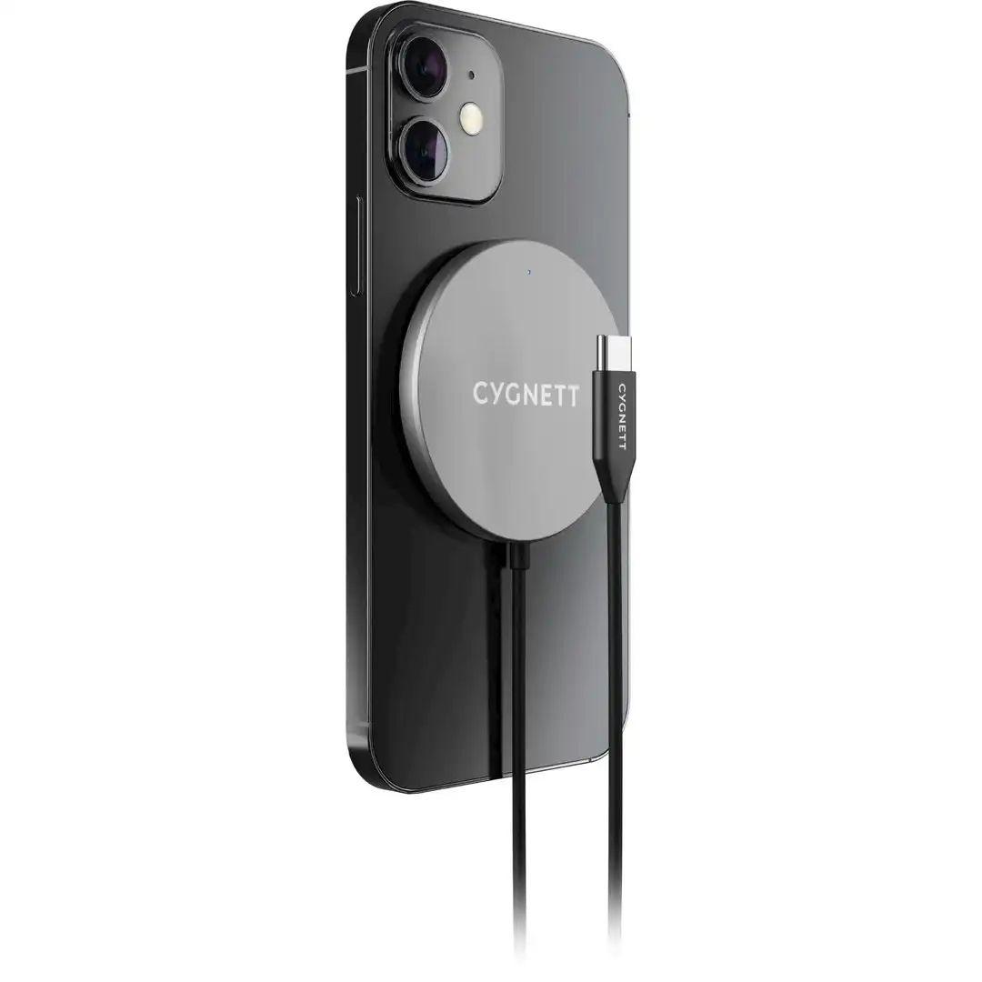 Cygnett Magnetic Wireless Charging Cable (1.2m) - Black