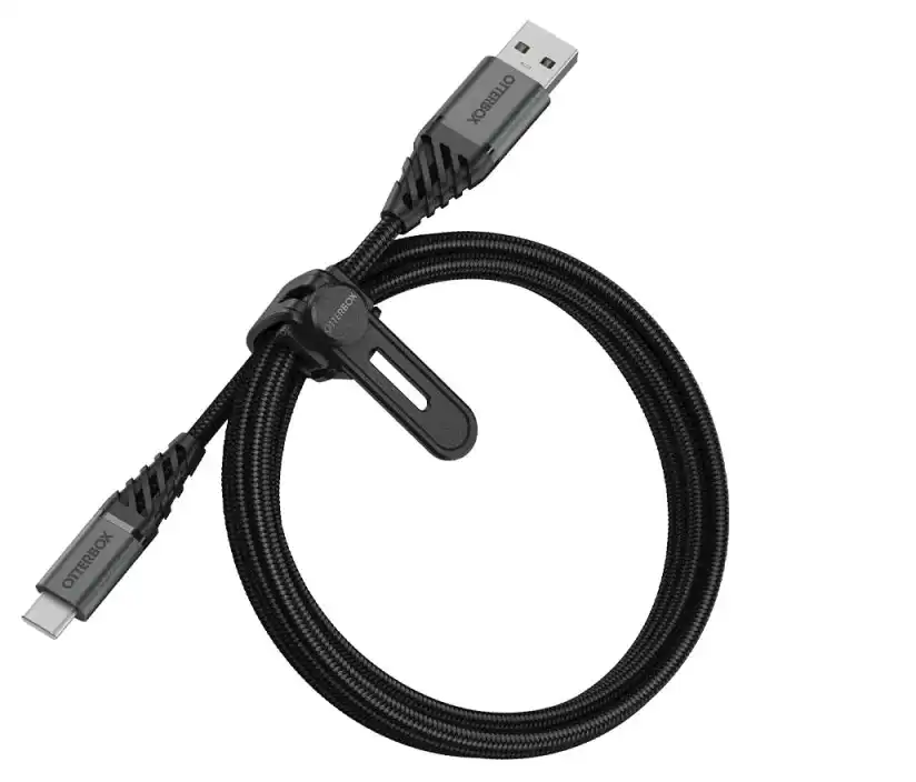Otterbox Premium Usb-c To Usb-a Cable (1m) - Dark Ash Black