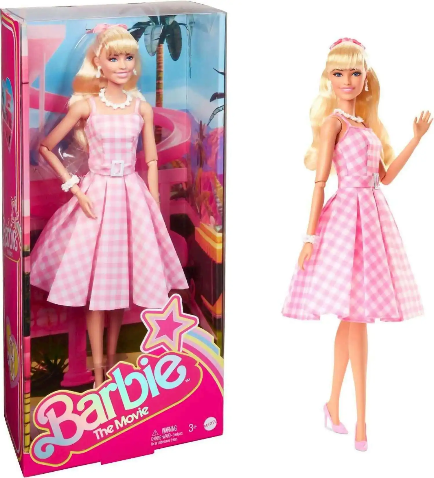 Barbie - Barbie The Movie Collectible Doll Margot Robbie As Barbie In Pink Gingham Dress - Mattel